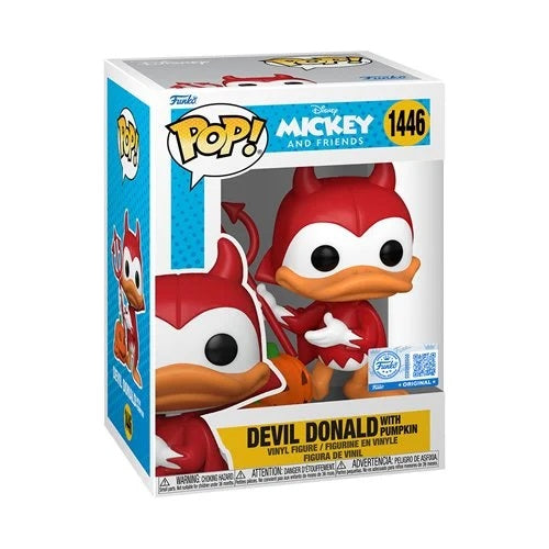 #1446 Funko POP! Disney - Devil Donald with Pumpkin (Entertainment Earth Exclusive)