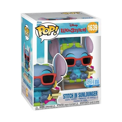 #1639 Funko POP Premium! Disney - Stitch in Sunlounger Exclusive