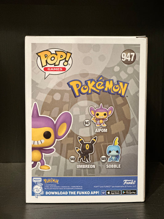 #947 Funko POP! Games - Aipom (Flocked) [Funko Specialty Series Exclusive]