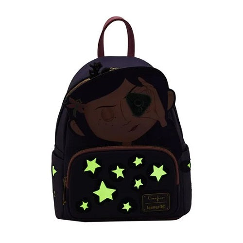 Coraline Stars Cosplay Glow-in-the-Dark Mini Backpack