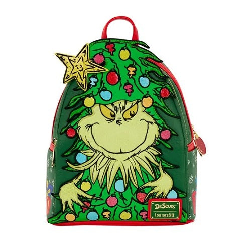 Dr. Seuss Grinch Holiday Tree Light-Up Mini-Backpack