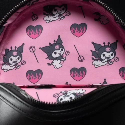 Sanrio Kuromi Devilish Winged Mini Backpack (Entertainment Earth Exclusive)