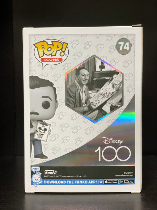 #74 Funko POP! Ad Icons - Walt Disney with Drawing