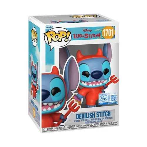 #1701 Funko POP! Disney - Devilish Stitch [Entertainment Earth Exclusive]