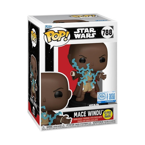 #788 Funko POP! Star Wars - Mace Windu (GITD) [GameStop Exclusive]