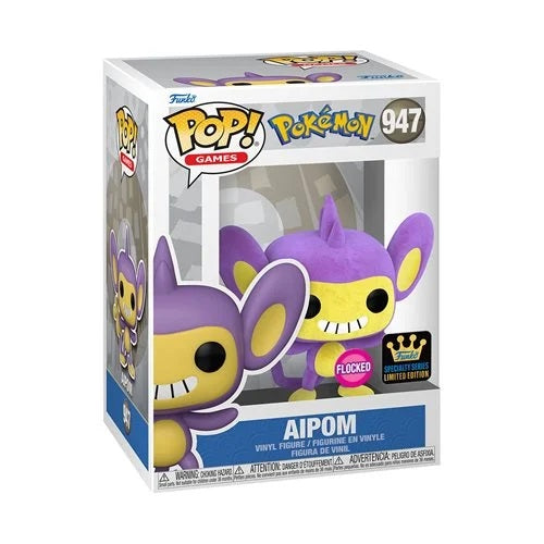 #947 Funko POP! Games - Aipom (Flocked) [Funko Specialty Series Exclusive]