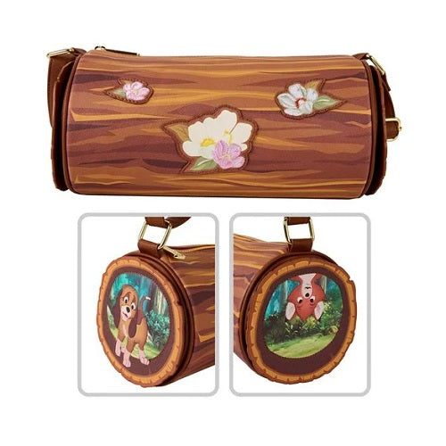 The Fox and the Hound Hide and Seek Log Figural Crossbody Bag