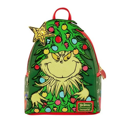 Dr. Seuss Grinch Holiday Tree Light-Up Mini-Backpack