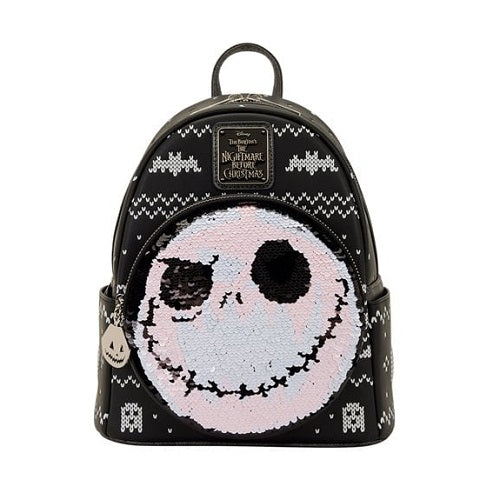 The Nightmare Before Christmas Jack Skellington Reversible Sequin Mini Backpack
