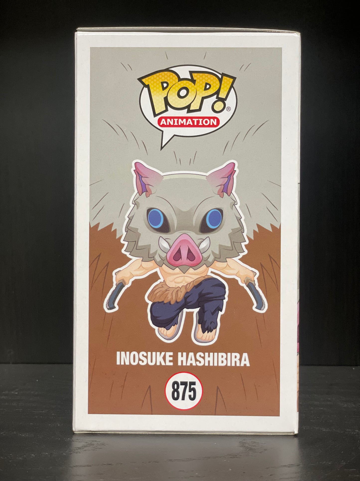 #875 Funko POP! Animation - Inosuke Hashibira (Flocked) [Chalice Collecibles Exclusive]