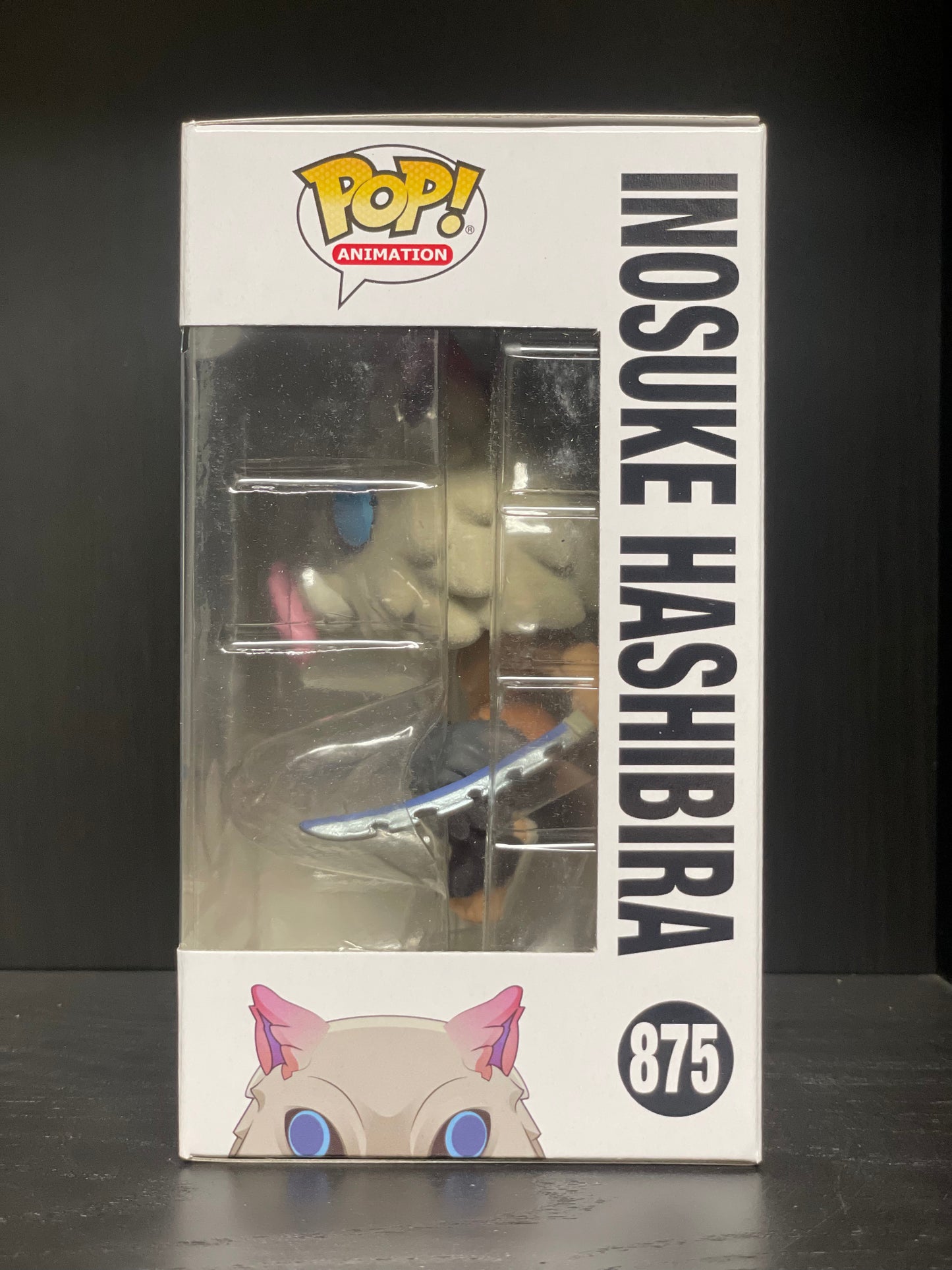 #875 Funko POP! Animation - Inosuke Hashibira (Flocked) [Chalice Collecibles Exclusive]