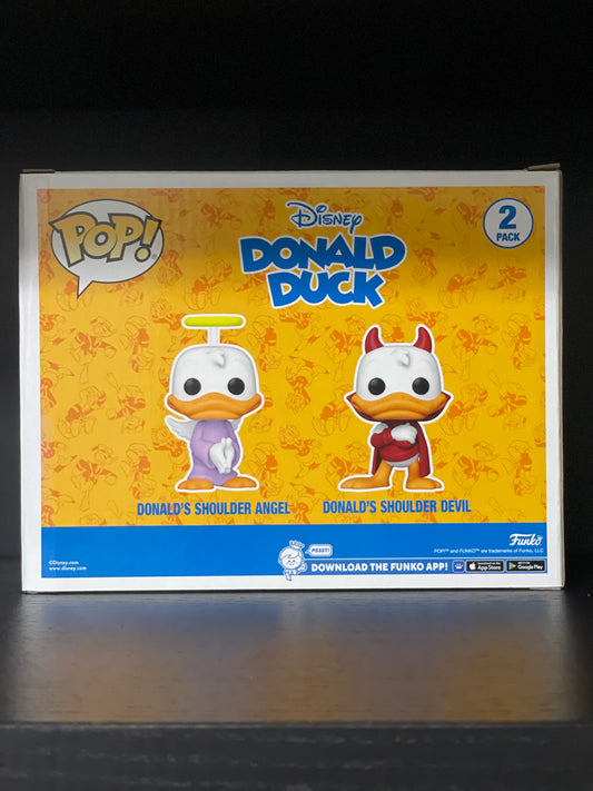 2pk. Funko POP! Disney - Donald's Shoulder Angel & Devil [2022 Wonderous Con.]